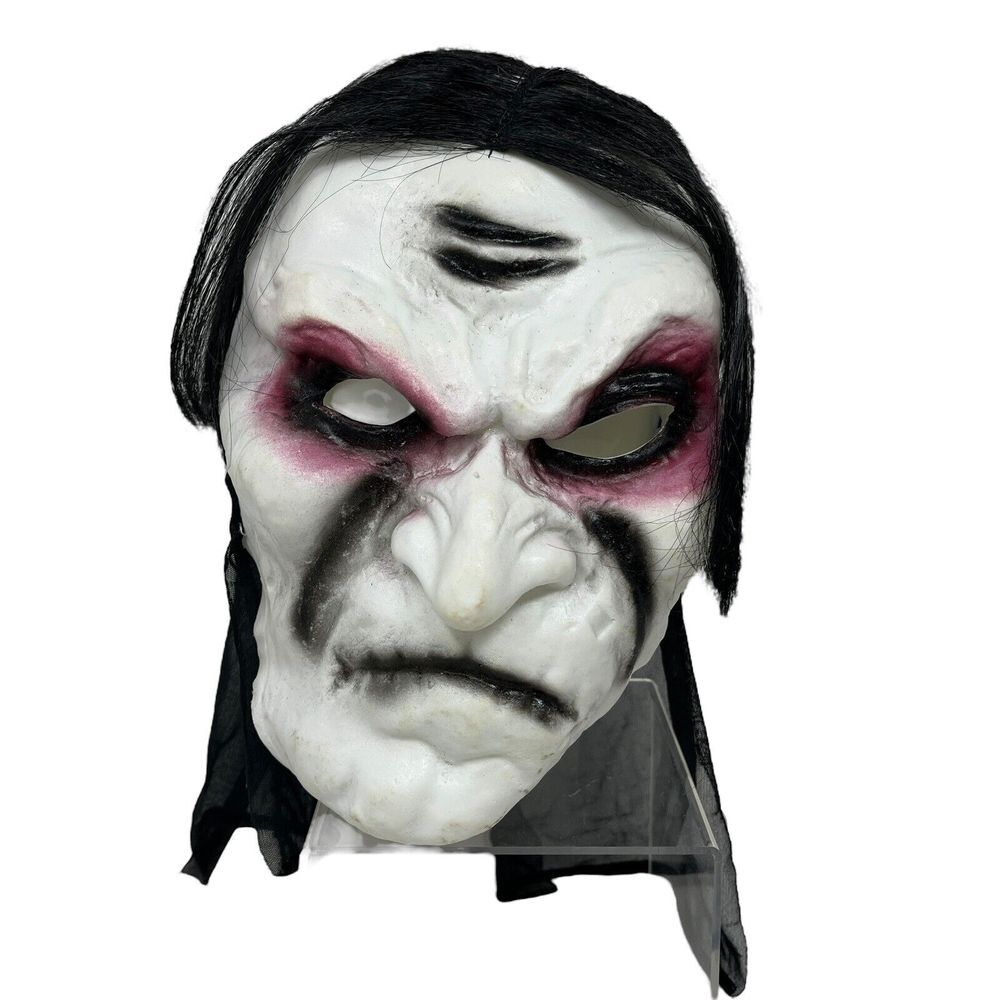 Realistic Zombie Ghost Mask –‎ Grudge-Inspired Horror Masquerade Headgear